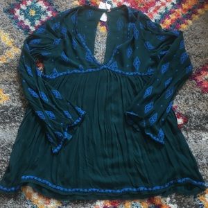 Free People embroidered tunic